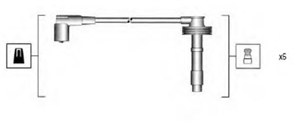 Комплект проводов зажигания MAGNETI MARELLI 941215170802