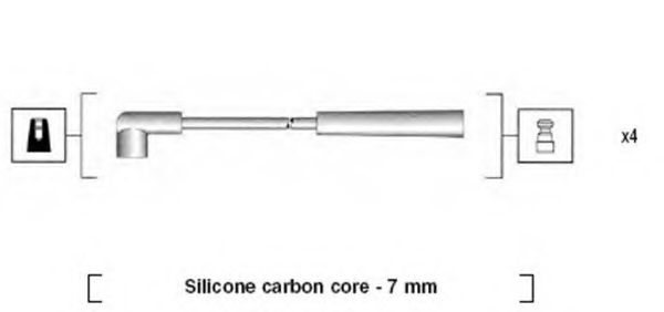 Комплект проводов зажигания MAGNETI MARELLI 941325110903