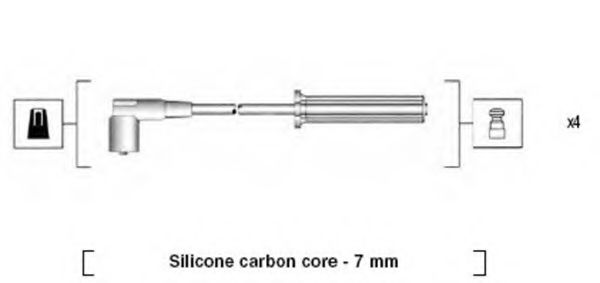 Комплект проводов зажигания MAGNETI MARELLI 941365100933