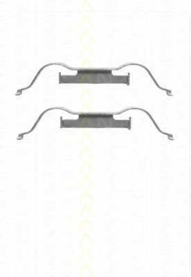 Комплектующие, колодки дискового тормоза TRISCAN 8105 101626