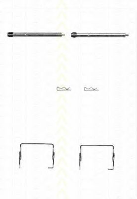 Комплектующие, колодки дискового тормоза TRISCAN 8105 251595