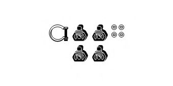 Монтажный комплект, глушитель HJS 82 23 4360