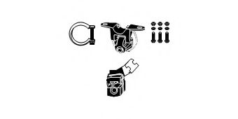 Монтажный комплект, система выпуска HJS 82 22 9019