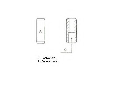 Направляющая втулка клапана METELLI 012046