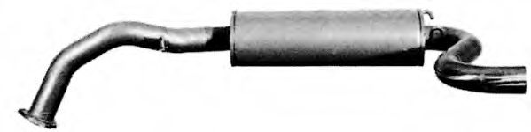 Глушитель выхлопных газов конечный TESH 230020