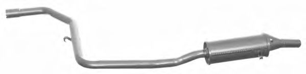 Средний глушитель выхлопных газов TESH 260185