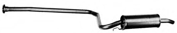 Средний глушитель выхлопных газов TESH 250265
