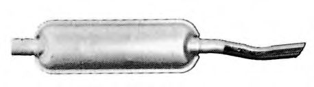 Глушитель выхлопных газов конечный MTS 0160700