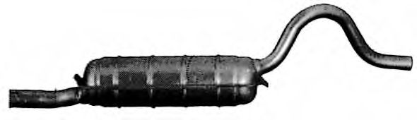 Средний глушитель выхлопных газов IMASAF 27.55.06