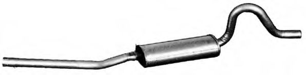 Средний глушитель выхлопных газов TESH 250110