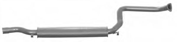 Средний глушитель выхлопных газов TESH 250276