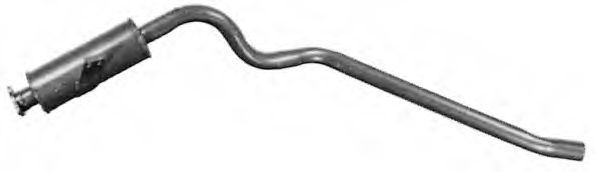 Глушитель выхлопных газов конечный TESH 240153