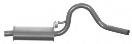Средний глушитель выхлопных газов TESH 220244