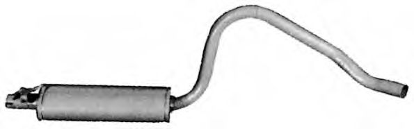 Средний глушитель выхлопных газов IMASAF 54.68.06