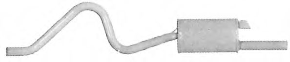 Глушитель выхлопных газов конечный TESH 240191