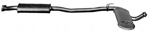 Средний глушитель выхлопных газов IMASAF 60.92.09