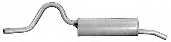 Глушитель выхлопных газов конечный WALKER 01843