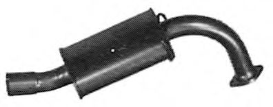 Средний глушитель выхлопных газов TESH 210217