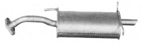 Глушитель выхлопных газов конечный TESH 210230