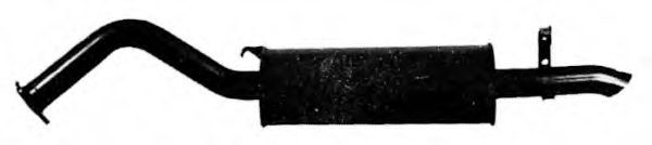 Глушитель выхлопных газов конечный TESH 240030