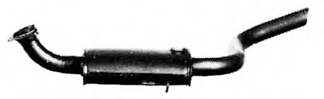 Глушитель выхлопных газов конечный TESH 220209