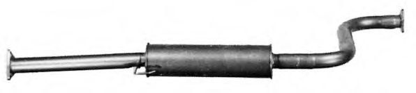 Средний глушитель выхлопных газов TESH 250433