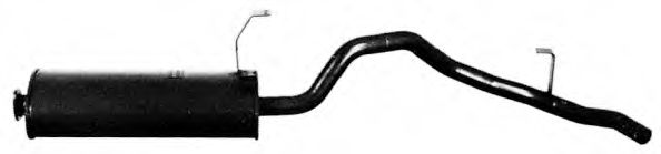 Глушитель выхлопных газов конечный TESH 260384