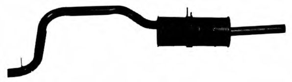 Глушитель выхлопных газов конечный WALKER 03049