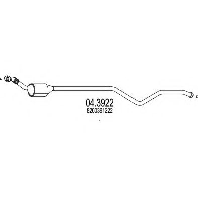 Катализатор MTS 04.3922