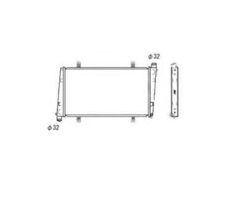 Радиатор, охлаждение двигателя NRF 53483