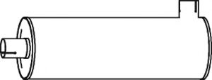 Средний / конечный глушитель ОГ DINEX 31302