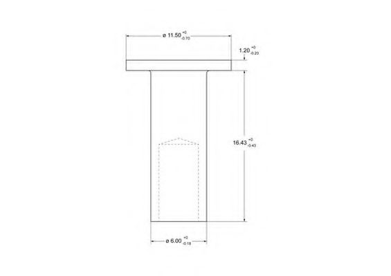 Заклепка, накладки барабанного тормоза BERAL 91002