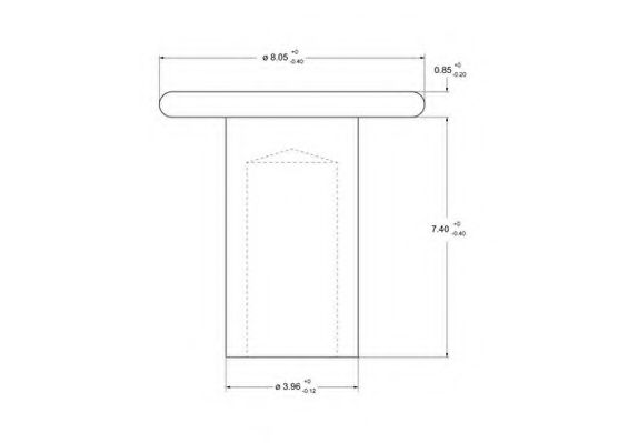 Заклепка, накладки барабанного тормоза BERAL 92010