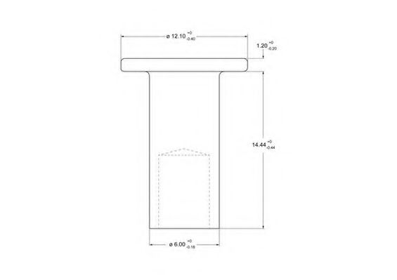 Заклепка, накладки барабанного тормоза BERAL 92056
