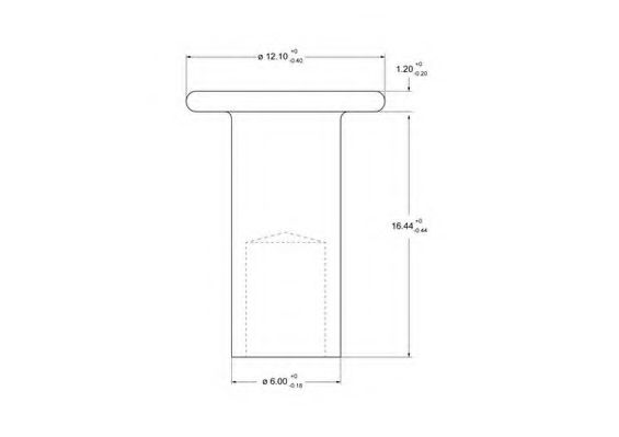 Заклепка, накладки барабанного тормоза BERAL 92057