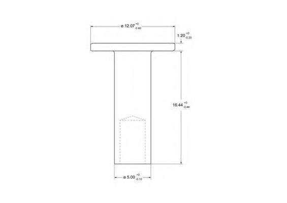 Заклепка, накладки барабанного тормоза ABEX 91001