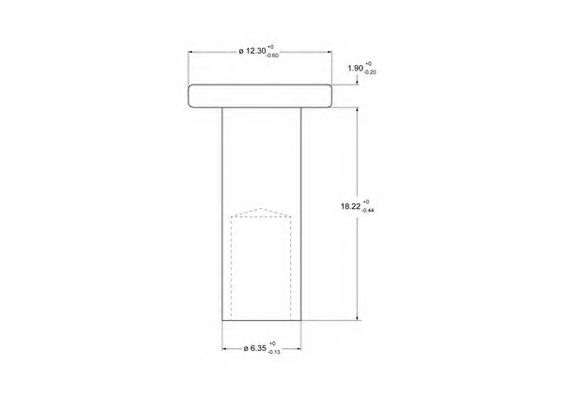Заклепка, накладки барабанного тормоза ABEX 91010