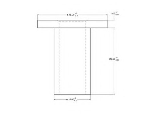 Заклепка, накладки барабанного тормоза ABEX 93068