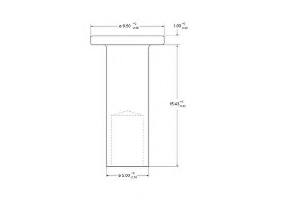 Заклепка, накладки барабанного тормоза ABEX 93235