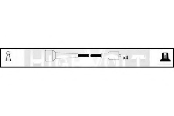 Комплект проводов зажигания STANDARD OEF471