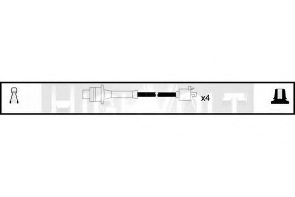 Комплект проводов зажигания STANDARD OEF268