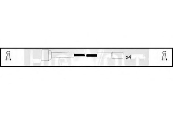 Комплект проводов зажигания STANDARD OEF699