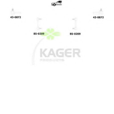 Подвеска колеса KAGER 801236
