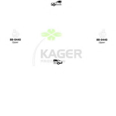 Подвеска колеса KAGER 801345