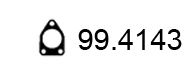 Прокладка, труба выхлопного газа ASSO 99.4143