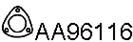 Прокладка, труба выхлопного газа VENEPORTE AA96116