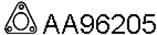 Прокладка, труба выхлопного газа VENEPORTE AA96205