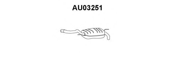 Глушитель выхлопных газов конечный VENEPORTE AU03251