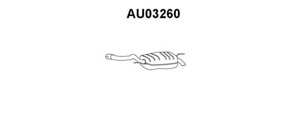 Глушитель выхлопных газов конечный VENEPORTE AU03260