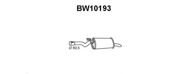 Глушитель выхлопных газов конечный VENEPORTE BW10193